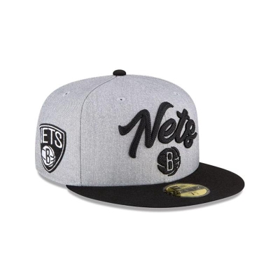 Brooklyn Nets Gorra | New Era NBA Draft 59fifty Fitted Cap Mexico - Grises